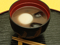 茶福豆のぜんざい