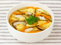 中華風昆布と卵のスープ