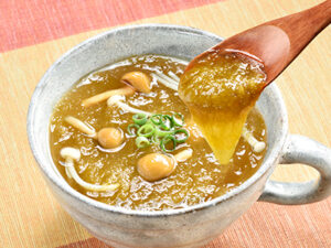 とろろとえのきとなめこのとろ～りスープ