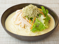 冷製豆乳とろろそうめん