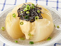 まるごと玉ねぎの塩こんぶマヨネーズ