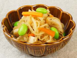 切干大根の煮物～枝豆をプラス～