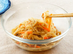 レンジで切干大根の煮物
