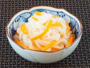 切干大根で簡単なます
