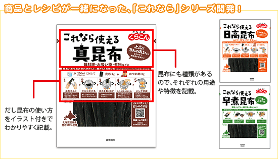 商品とレシピが一緒になった、「これなら」シリーズを開発！