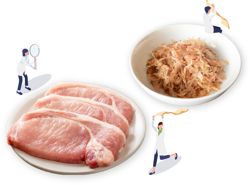 肉やかつおに含まれるうま味成分 「イノシン酸」