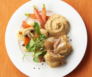 Kurakon HUMMUS and sauteed chicken