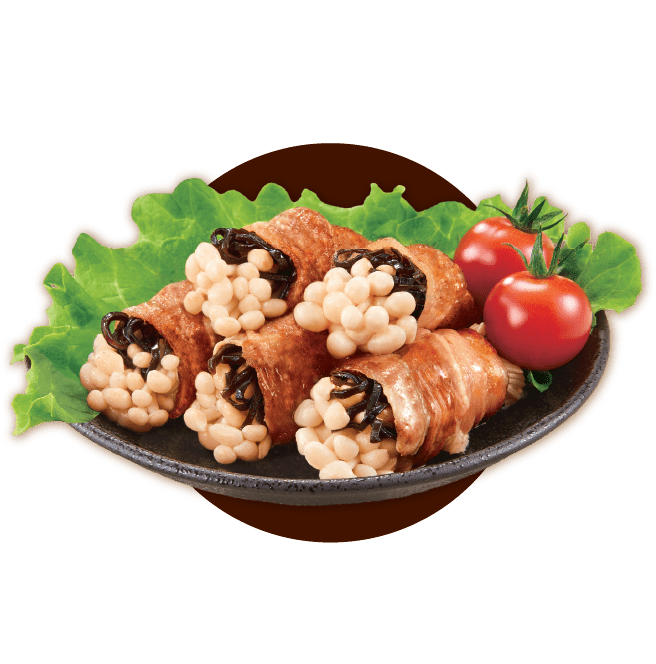 完成! 昆布・きのこ・お肉3つのうま味がぎゅっ！