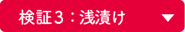 検証 3：浅漬け