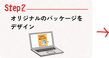 Step02オリジナルのパッケージをデザイン