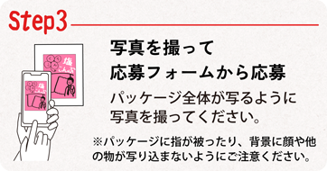 Step03写真を撮って応募フォームから応募