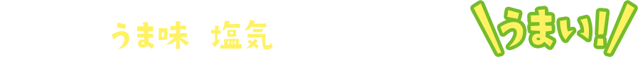 塩こんぶのうま味と塩気がアクセントになってうまい！