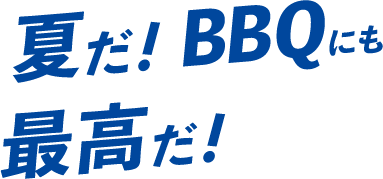 夏だ! BBQ にも 最高だ!